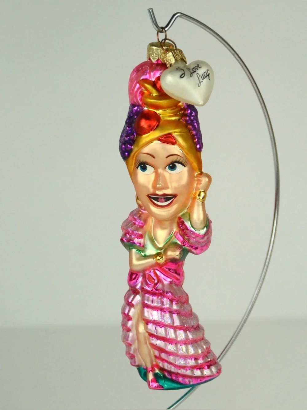 Christopher Radko I Love Lucy as Carmen Miranda Glass Christmas Ornament